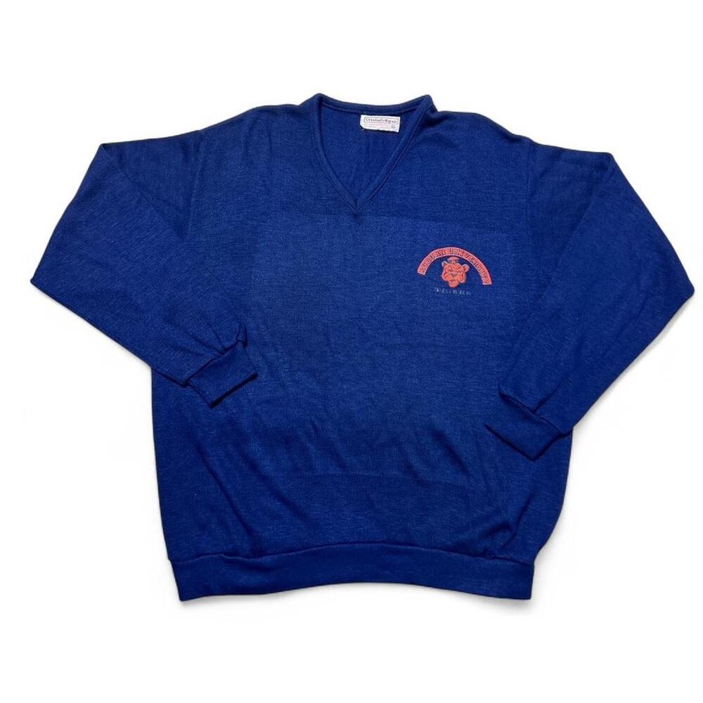 Auburn University Tigers 60s Vintage Creslan Rayon Knit College Sportswear XL